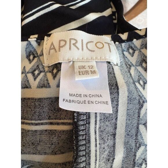 Apricot Women's Geo Patchwork Knot Front Dress – Size 12 (EUC) - Picture 7 of 7